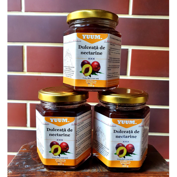 Dulceata de nectarine 210 grame