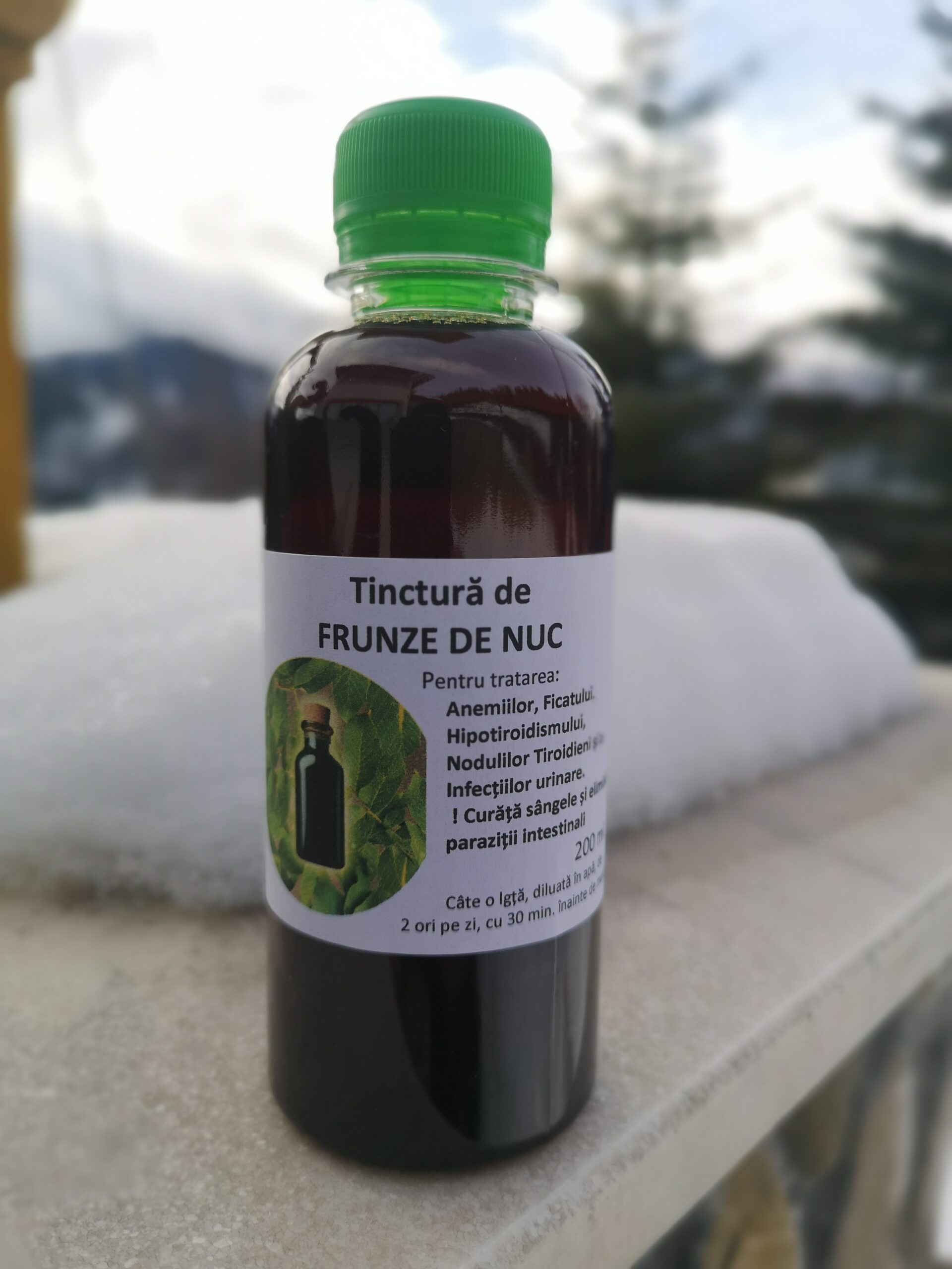 Tinctura de frunze de NUCI verzi, presata la rece. 30 lei /200ml