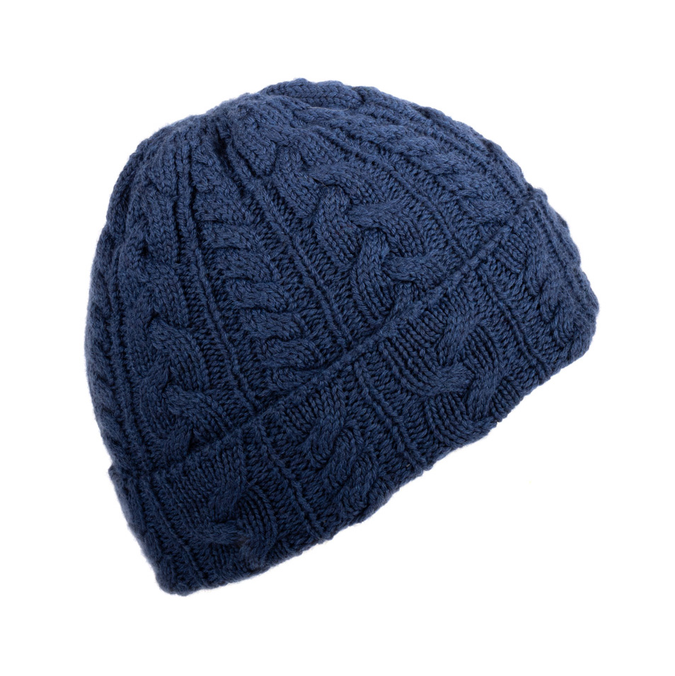Căciulă lână merinos model polar - Albastru închis - imagine 2